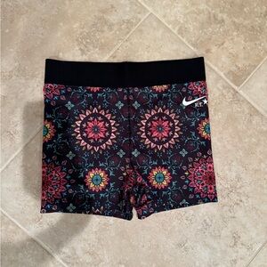 Nike small biker shorts colorful workout